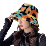 Hoed Bucket Hat Letter Patroon Multicolor