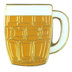 Emaille Pin Bier Bierglas Bierpul Pils Schuimkraag