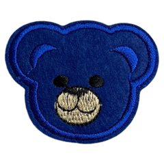 Beer Beren Teddy Strijk Embleem Patch Donker Blauw