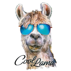 Lama Strijk Applicatie Cool Lama Large