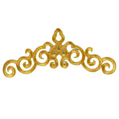 Cosplay Sequins Venetiaans Kant Strijk Applicatie Patch Goud