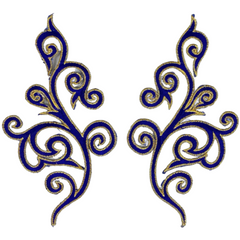 Venetiaans Kant Cosplay Sequins Strijk Applicatie Patch Set